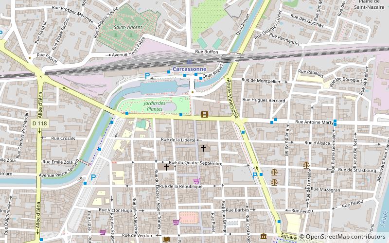eglise des carmes carcassonne location map