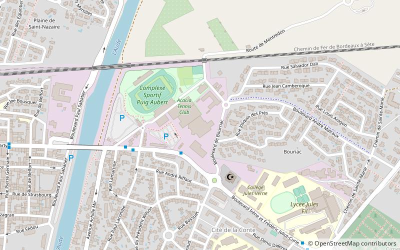 Centre omnisport Carcassonne Olympique location map
