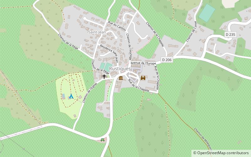 Rustiques location map