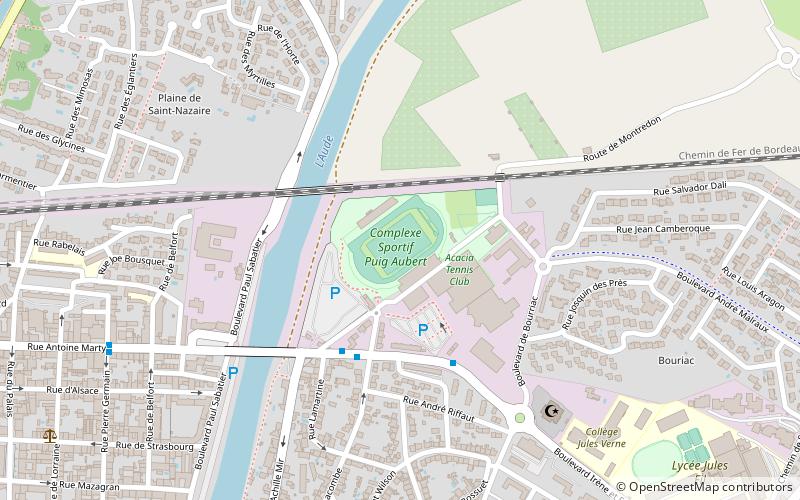 Stade Albert Domec location map