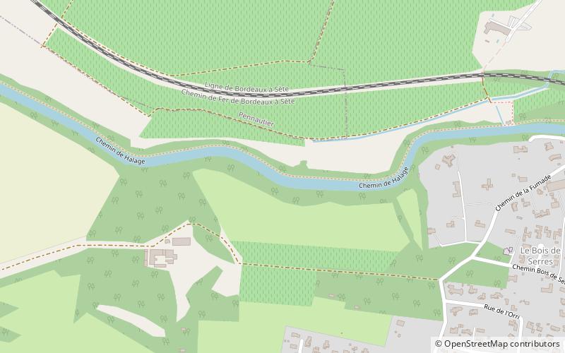 Pont-canal de Saume location map