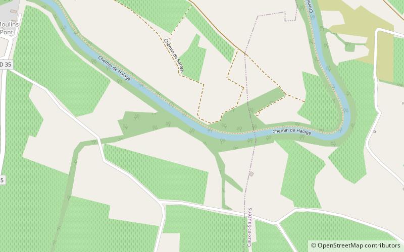 pont canal delfaix location map