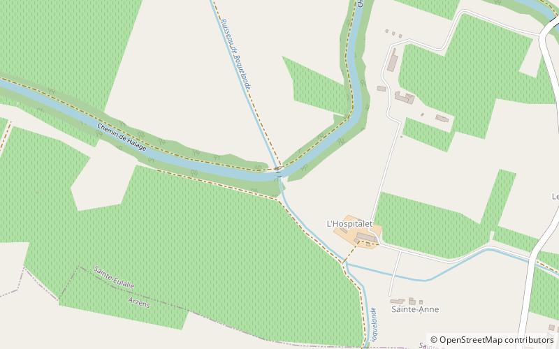 espitalet aqueduct location map