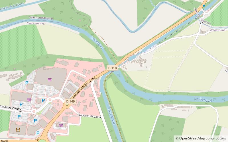 Fresquel Aqueduct location map