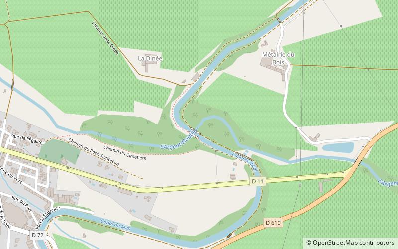 Pont-canal de l'Argent-Double location map