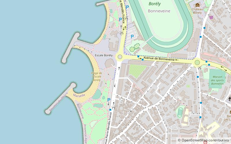 plage de lescale borely marseille location map