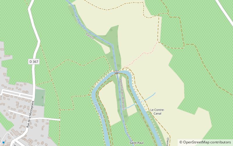 Répudre Aqueduct location map