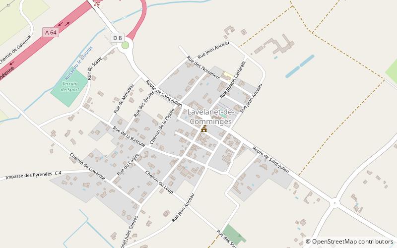 Lavelanet-de-Comminges location map