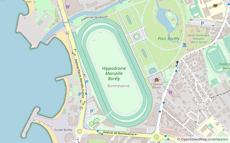 Marseille Borely Racecourse location map