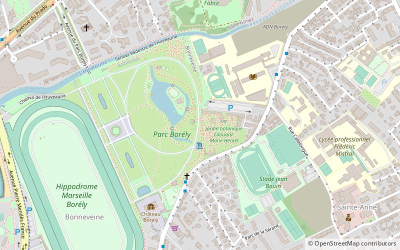 Jardin botanique de Marseille location map