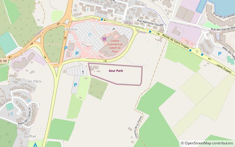 Azur Park location map
