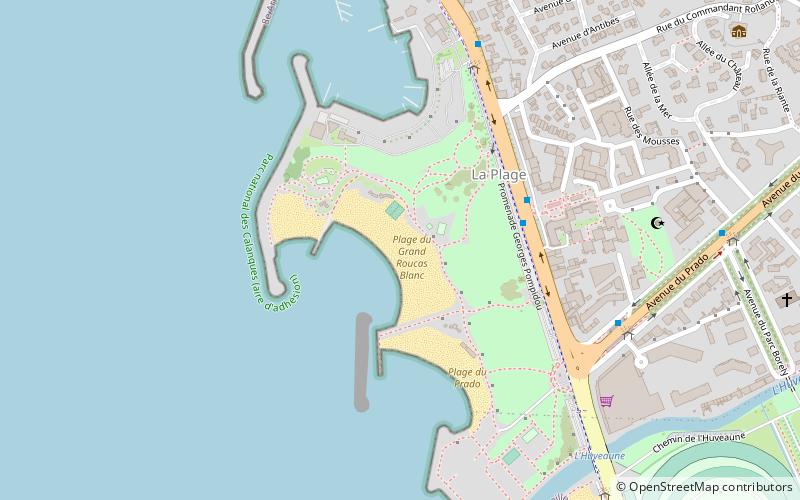 plage du grand roucas blanc marseille location map