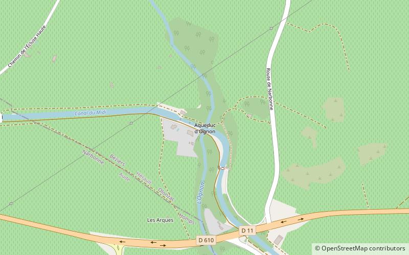 ognon aqueduct location map