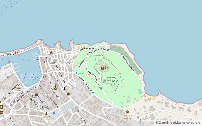 musee de la marine saint tropez location map