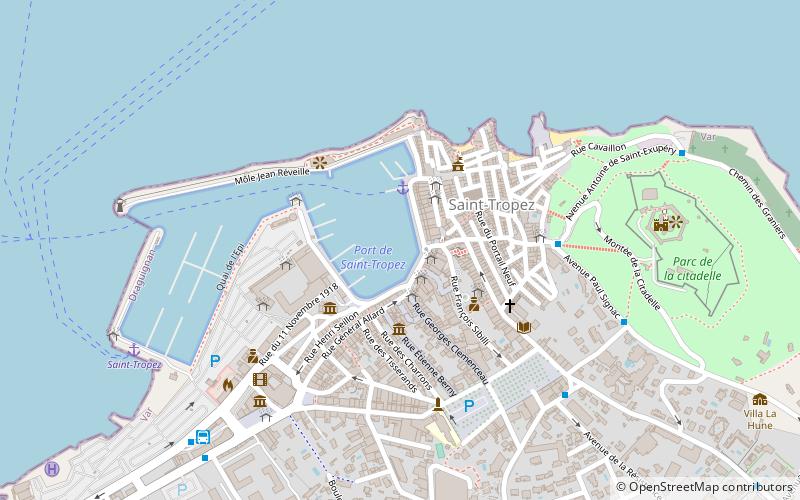 vieux port saint tropez location map