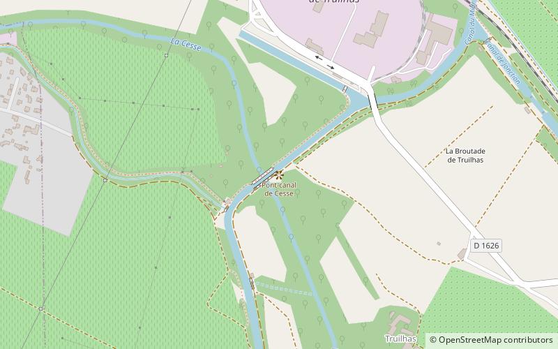 Pont-canal de Cesse location map