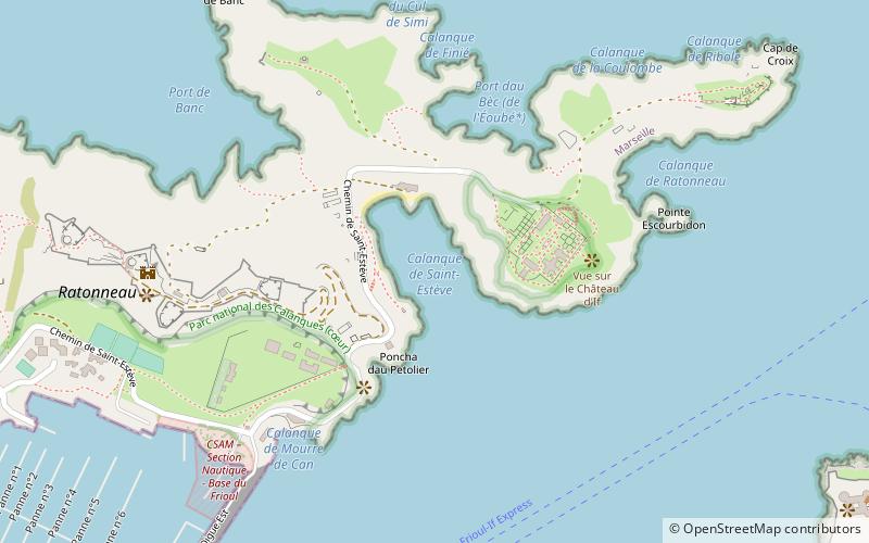 plage de saint esteve marsylia location map