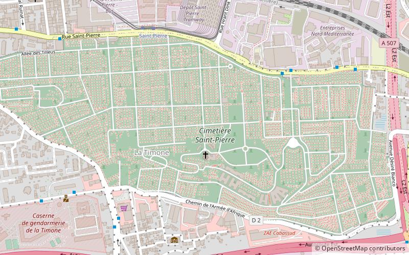 Cimetière Saint-Pierre location map