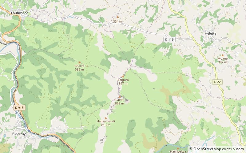 Mont Baïgura location map