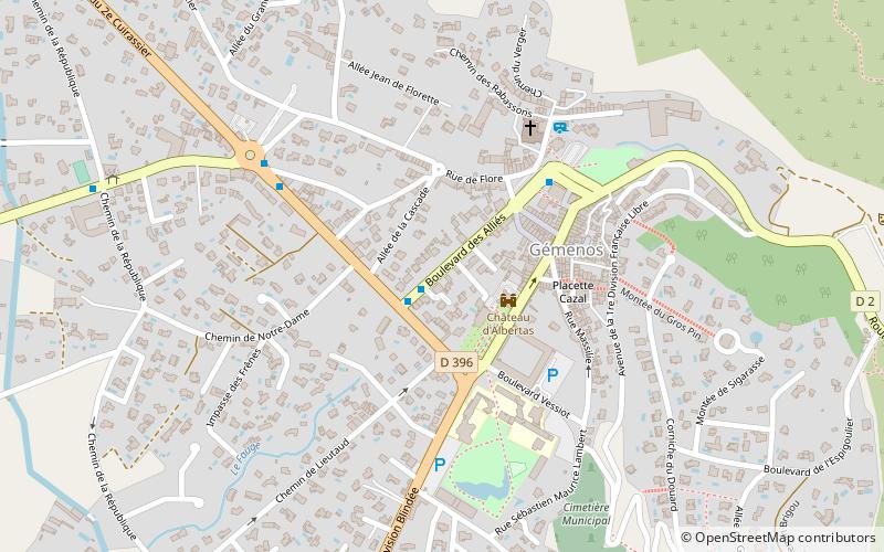 Gémenos location map