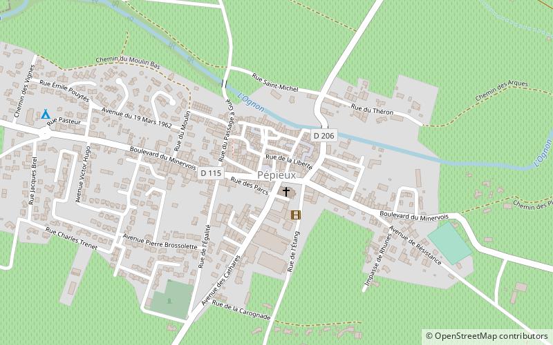 Pépieux location map