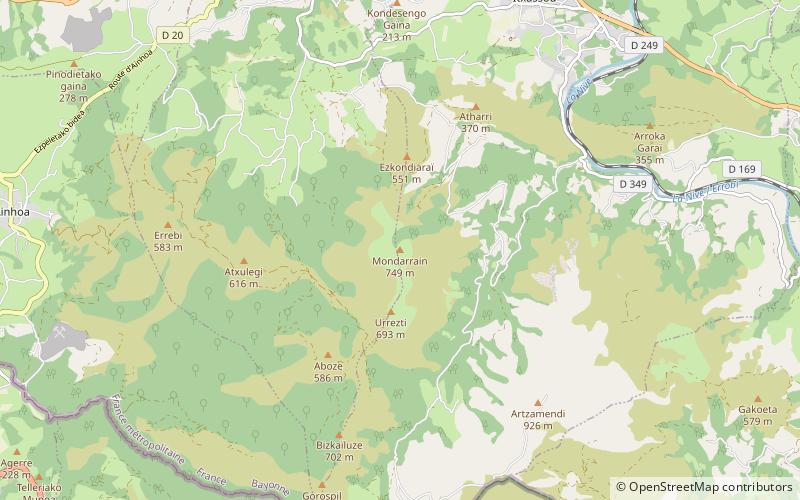Mondarrain location map