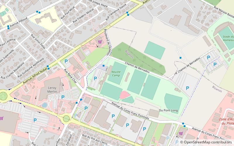 stade de pau location map