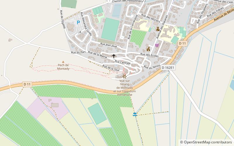 Tour de Montady location map