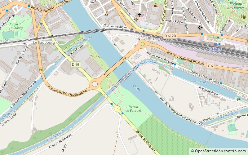 Kanalbrücke Béziers location map
