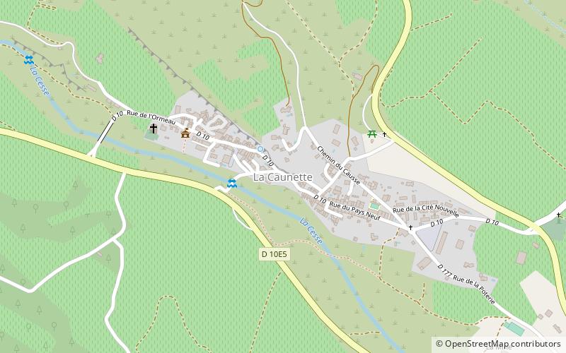 La Caunette location map