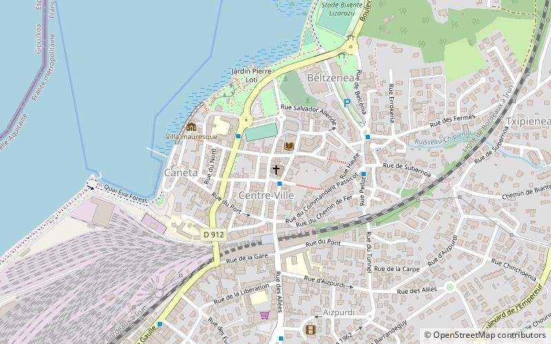 Great Cross of Hendaye location map