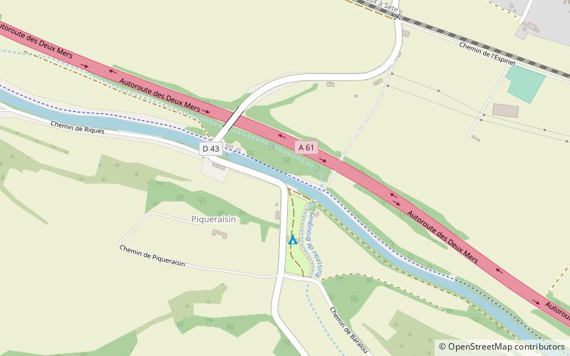 Radel Aqueduct location map