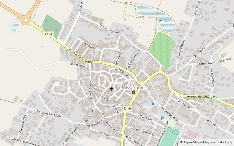 Puisserguier location map