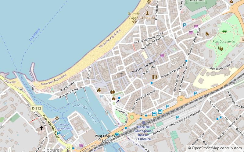 place louis xiv saint jean de luz location map