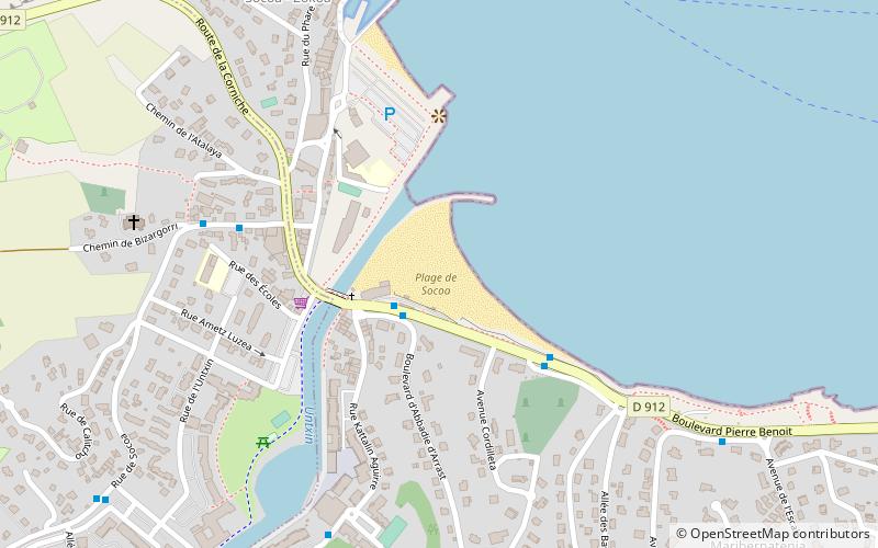 plage de socoa saint jean de luz location map