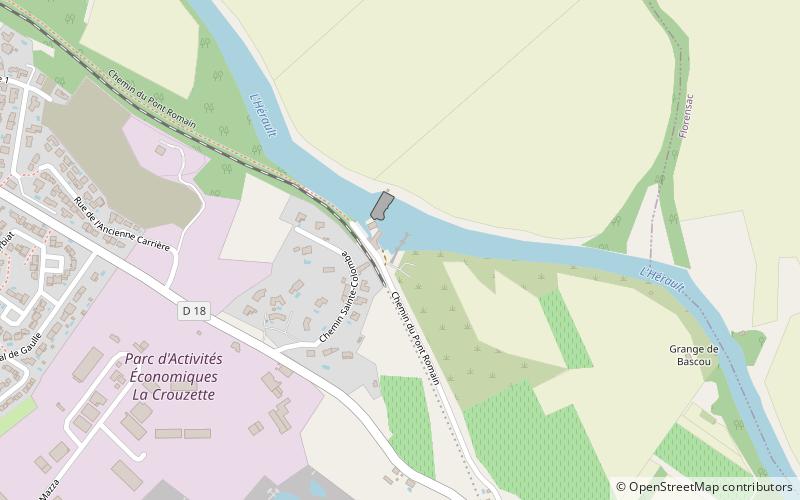 Puente romano de Saint-Thibéry location map