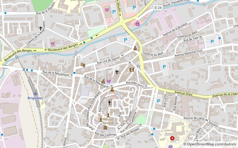 Brignoles location map