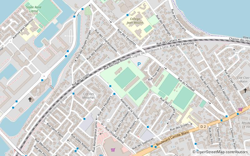 stade louis michel sete location map