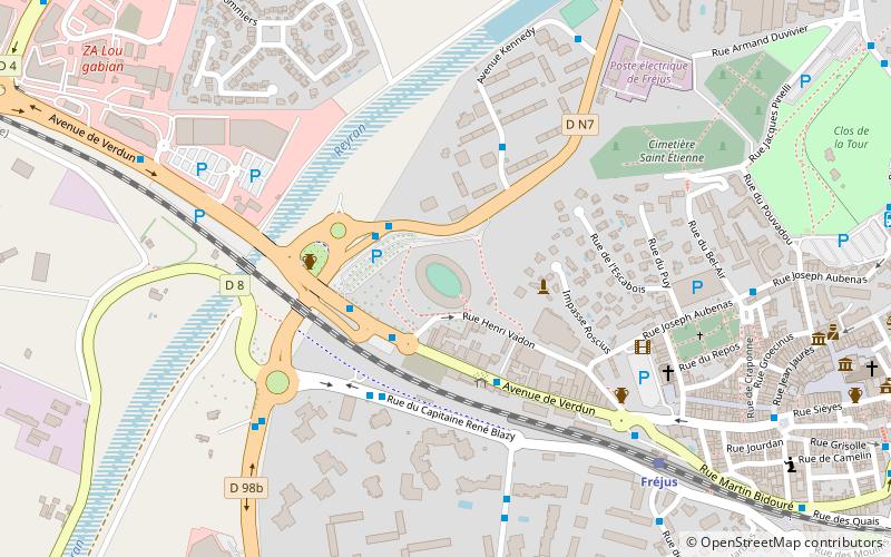 Amphithéâtre de Fréjus location map