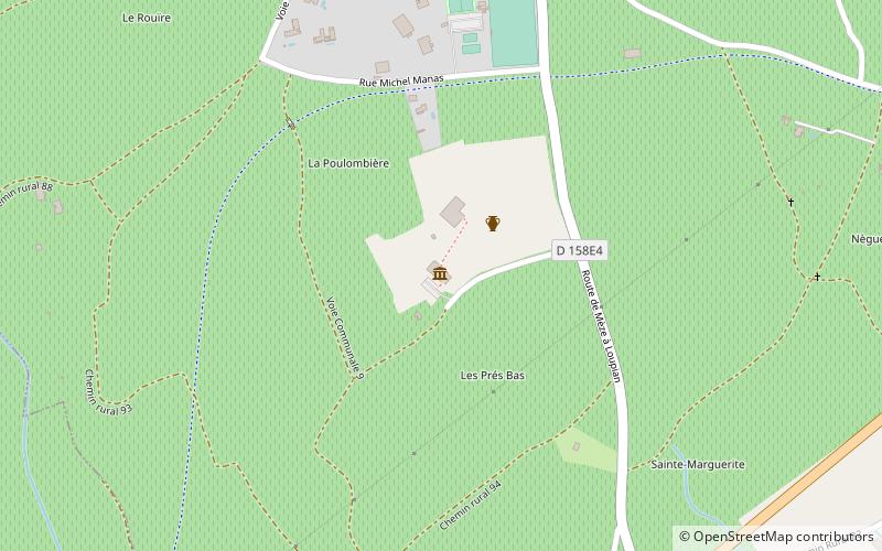 Loupian Roman villa location map