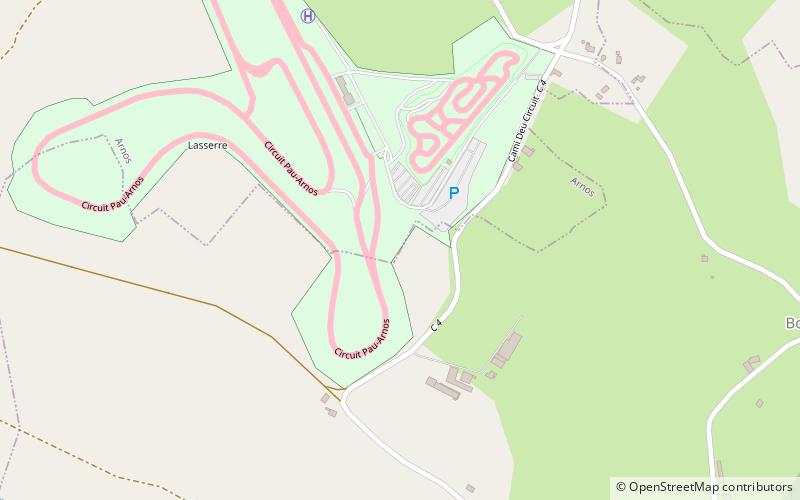 Circuit Pau-Arnos location map