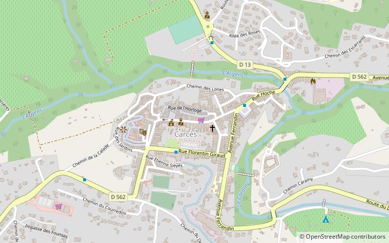 Carcès location map