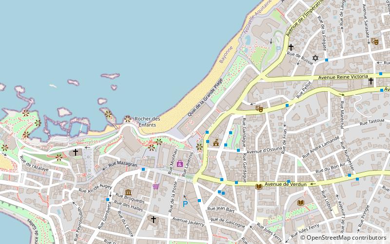 Casino municipal de Biarritz location map