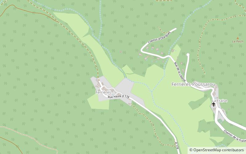 maquis la tourette olargues location map