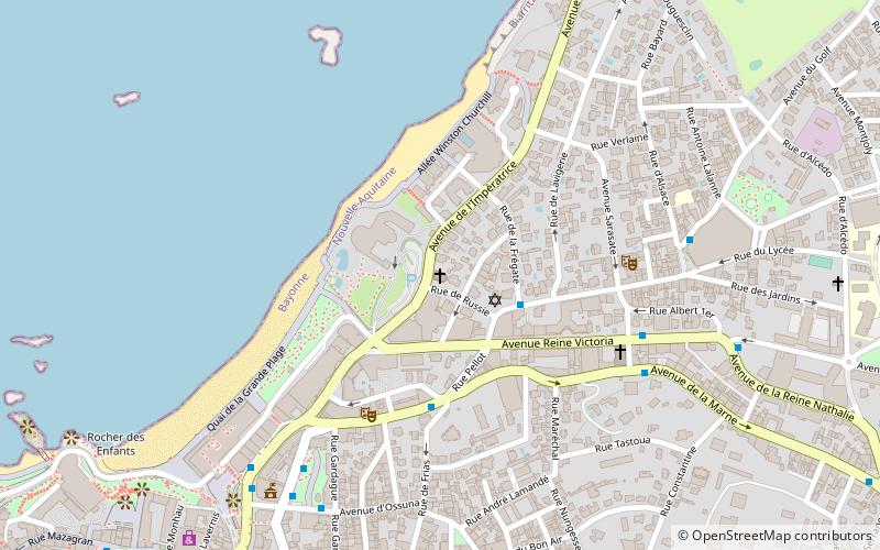 Église russe de Biarritz location map