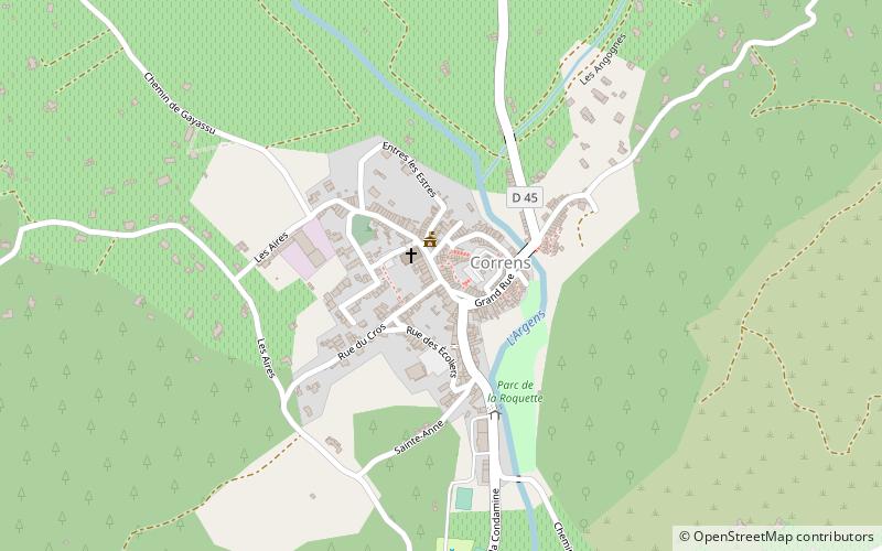 Correns location map