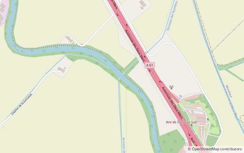 Juncasse Aqueduct location map