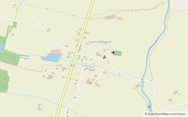 saint medard location map