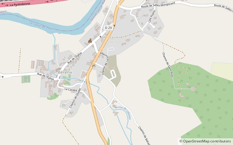 Bérenx location map