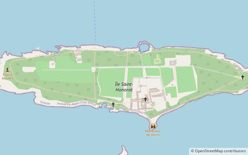 Île Saint-Honorat location map